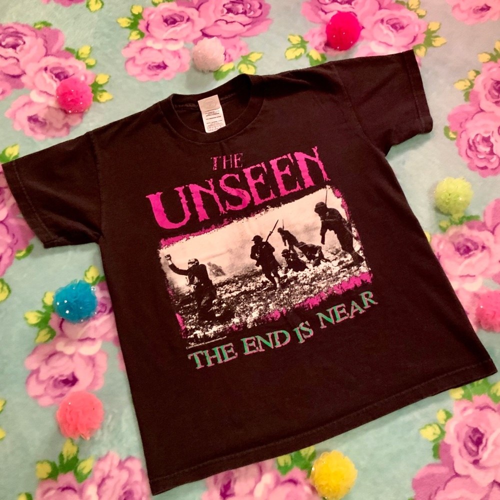 Vtg The Unseen Punk Rock T Shirt The End Is Near